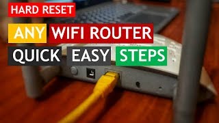 HOW TO RESET ANY WIFI ROUTER [upl. by Christalle27]