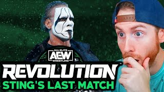 STINGS LAST MATCH AEW Revolution 2024 Live Stream [upl. by Aicele602]