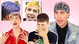 BRAD MONDO ROASTS OUR OLD HAIRSTYLES we cried [upl. by Eadrahc996]