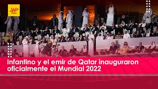 Shorts Infantino y el emir de Qatar inauguraron oficialmente el Mundial 2022 [upl. by Noynek849]