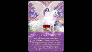 Todays Angel Oracle Card Focus On Service [upl. by Eniamej]