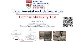 基础岩石力学试验第六讲：岩石磨蚀性测量试验（6thCerchar Abrasivity test on rockEnglish slides） [upl. by Ayad]