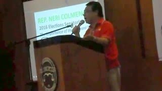 Cong Neri Colmenares on national industrialization [upl. by Rozele]