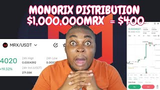 Monorix Airdrop Distribution Update  What you need to know about Monorix  Monorix Withdraw  game [upl. by Drofub]