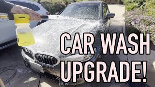 Foam King Garden Hose Foam Cannon Review  Upgrade Your DIY Car Washes On a Budget [upl. by Esinehc]