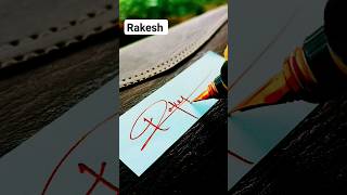 Rakesh signature  Letter R signature calligraphy signature signaturestyle handwriting [upl. by Ahsinyd542]