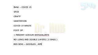 Biomedical waste management  COVID 19 [upl. by Schuh]