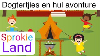 🏡🐶Dogtertjies en hul avonture  Afrikaanse kinderstories  kleuter stories 🛳🏖 [upl. by Izabel]