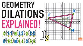 Dilations Geometry Transformations Explained [upl. by Lezah723]