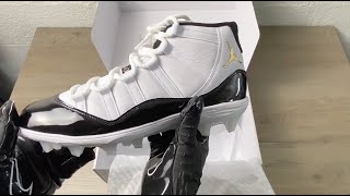 Best Jordan Football Cleat Yet  Jordan 11 Football Cleat Review [upl. by Waldack939]