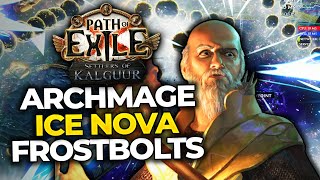 ARCHMAGE ICE NOVA OF FROSTBOLTS Build Explained My Experience and NEW RAGE TECH  Path of Exile [upl. by Gerrald]