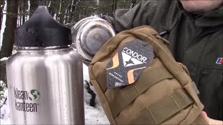 Condor H2O pouch Perfect for Klean Kanteen and Tatonka nesting cup [upl. by Lysander]