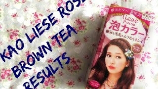 Kao Liese Rose Tea Brown Results [upl. by Yve]