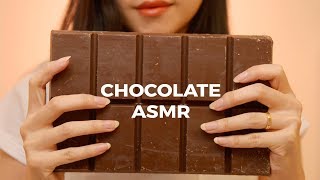 ASMR Giant Chocolate Bar  Tapping Cutting Snapping Sounds No Talking [upl. by Diandre]