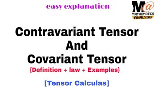 Contravariant Tensor and Covariant Tensor in hindi 🔥 [upl. by Pineda]