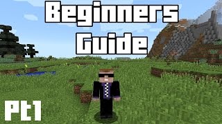 Minecraft Beginners Guide  Part 1  Tools Weapons Food and Surviving [upl. by Llednew]