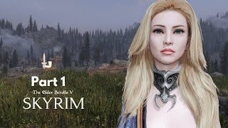 Skyrim Barbarian Challenge Playthrough  Bleak Falls Barrow  Part 1 [upl. by Arabrab551]