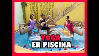 Desafio de Yoga en la piscina con las chicas 2 [upl. by Fleurette]