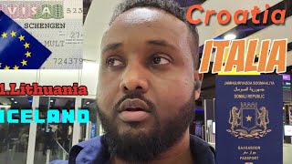 Wadanka ugu fudud ee schengen visa siya psprt Somalia 🇦🇽🇮🇹 [upl. by Gnaoh]