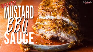 Simple Homemade Mustard BBQ Sauce for Ribs  SAM THE COOKING GUY [upl. by Iderf]