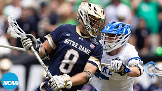 Notre Dame vs Duke 2023 DI mens lacrosse championship highlights [upl. by Janella349]