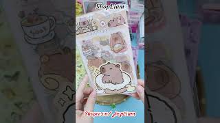 🌸🖍️🐹2669 ASMR Packing OrderBộ Sưu Tập StickerSổ A7 CapybaraTúi Bất NgờHuy Bách Ở Hà NộiShopLiam [upl. by Corsiglia321]