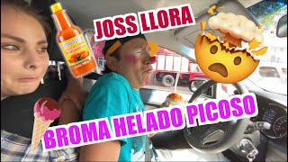 BROMA HELADO PICOSO  JOSS SE ENCHILA CON HELADO DE HABANERO  LOS DESTRAMPADOS [upl. by Mcmillan693]