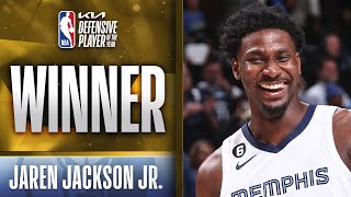 Jaren Jackson Jr Wins The 20222023 NBA KiaDPOY Award [upl. by Dupuy]