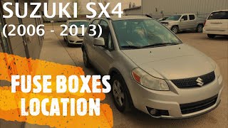 Suzuki SX4  FUSE BOX LOCATION 2006  2013 [upl. by Ahsenyt]