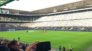 Remembrance Sunday silence disrupted at Celtic Park Celtic v Aberdeen 121123 [upl. by Nna964]