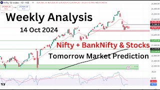 Nifty Prediction amp Weekly Analysis  14 Oct 2024  Nifty Prediction For Tomorrow Market Prediction [upl. by Durant]