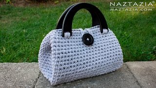 HOW to CROCHET CASUAL FRIDAY HANDBAG  Easy DIY Tutorial for Purse Bag Bolsa Borsa [upl. by Manara]