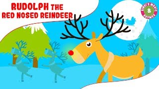 Rudolph The Red Nosed Reindeer  Christmas Songs for kids with lyrics  Carols  Reindeer Song [upl. by Eintirb86]