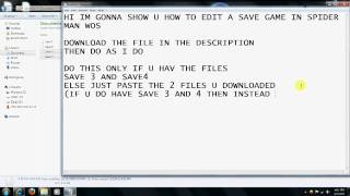 Spider Man Web Of Shadows  How To Edit Or Replace A Save Game [upl. by Oler]