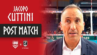 Le parole di coach Jacopo Cuttini dopo il match con Civitanova [upl. by Etnoved76]