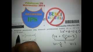 Pertidaksamaan KuadratPembahasan Soal UN Matematika IPS 2014 No14 [upl. by Zalucki]