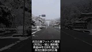 TOYAMA 雪 SNOW 降雪 積雪 呉羽丘陵フットパス橋梁 呉羽山 城山連絡橋 歩道橋 五福八区 から 峠茶屋 富山県道44号 富山高岡線 旧8号 富山市 drive ドライブ 橋 2024年3月 [upl. by Theurich]