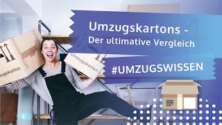 Welchen Umzugskarton Der ultimative Vergleich  Umzugswissen  muvora 2019 [upl. by Naehgem]