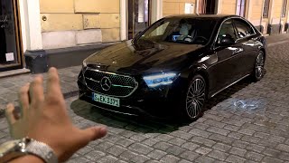 2023 Mercedes E Class 220d AMG  NIGHT Review Interior Exterior Sound [upl. by Nosahc210]