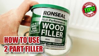 How to fill wood with 2 PART FILLER [upl. by Eire]