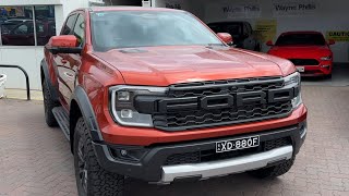 2023 Ford Ranger Raptor  Sedona Orange  Power roller shutter [upl. by Gentille]