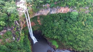 Chamarel waterfall by drone [upl. by Alimhaj]