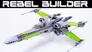 LEGO XWing Alternate Color in Lime and Gray Set 75102 [upl. by Iris]