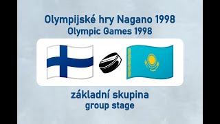 OH Nagano 1998 lední hokej FINKAZ základní skupina [upl. by Razaele]