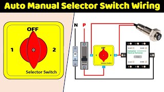 आज से आपको NO More Doubt Auto Manual Selector Switch Wiring के बारे में ElectricalTechnician [upl. by Anawyt]