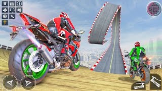 Moto bike difficult track riding 2 game SMN hoor [upl. by Koorb]