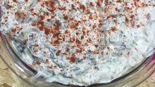 Easy 5 Ingredient Spinach Dip Appetizer [upl. by Janette]