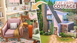 Cat Lady Cottage  The Sims 4 Speed Build CC [upl. by Varin157]