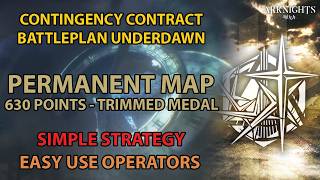 Arknights CC2 Permanent Map 620 Points Simple Strategy  CC2 Battleplan Underdawn [upl. by Ylrae]