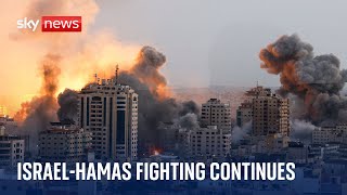 IsraelHamas war Fighting continues between Israeli forces and Hamas [upl. by Pearson]